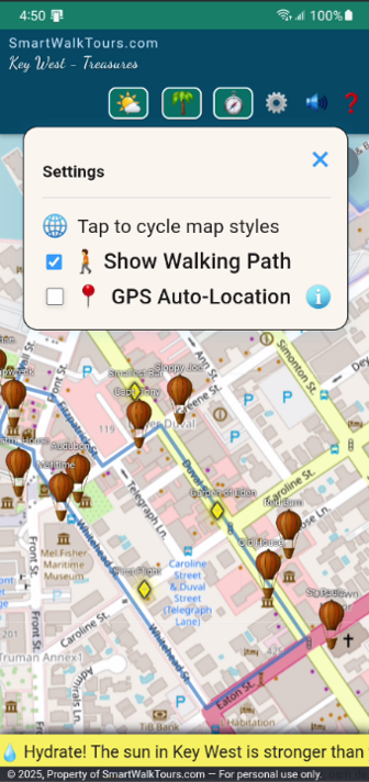 Map styles & GPS
